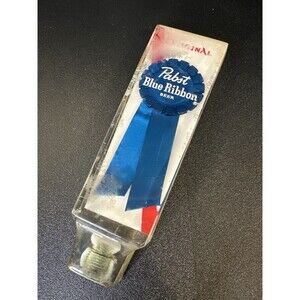 Vintage Pabst Blue Ribbon Lucite Beer Tap‎ Handle – Original Ribbon